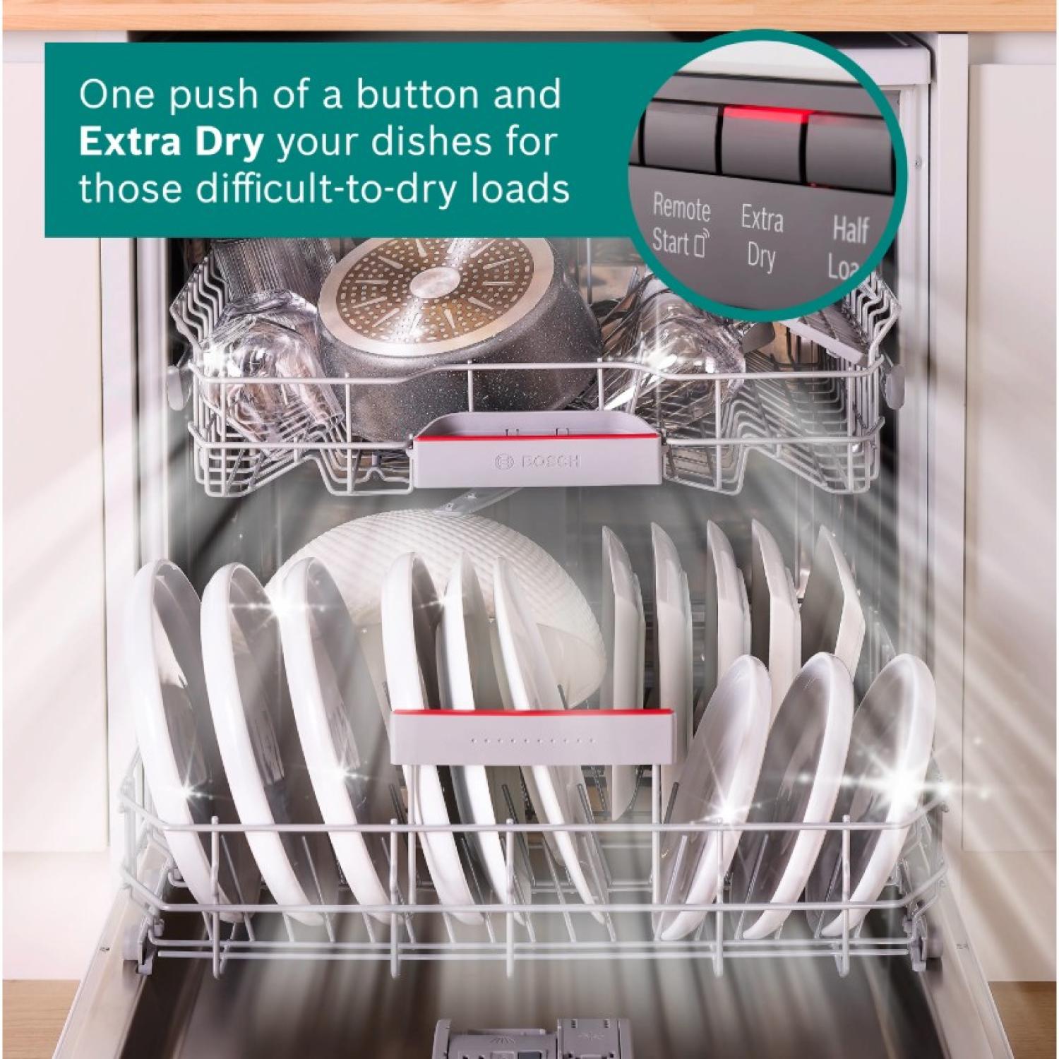 Bosch SMS4EMW06G WiFi-enabled Dishwasher - White - 14 Place Settings full image